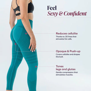 3D Legging | Teal Green