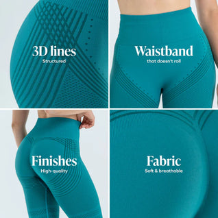 3D Legging | Teal Green