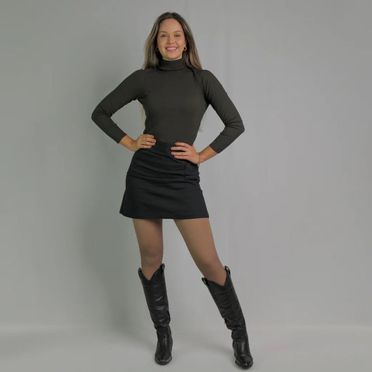 Rajstopy polarowe z efektem transparentnym